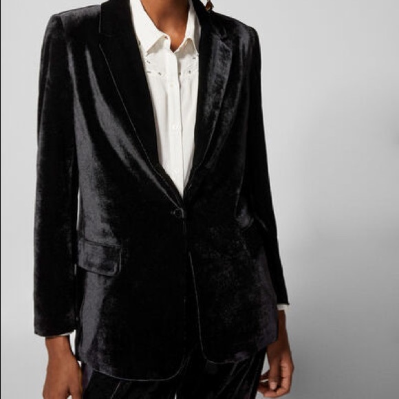Zara Jackets & Blazers - Zara women’s silk velvet Blazer XS